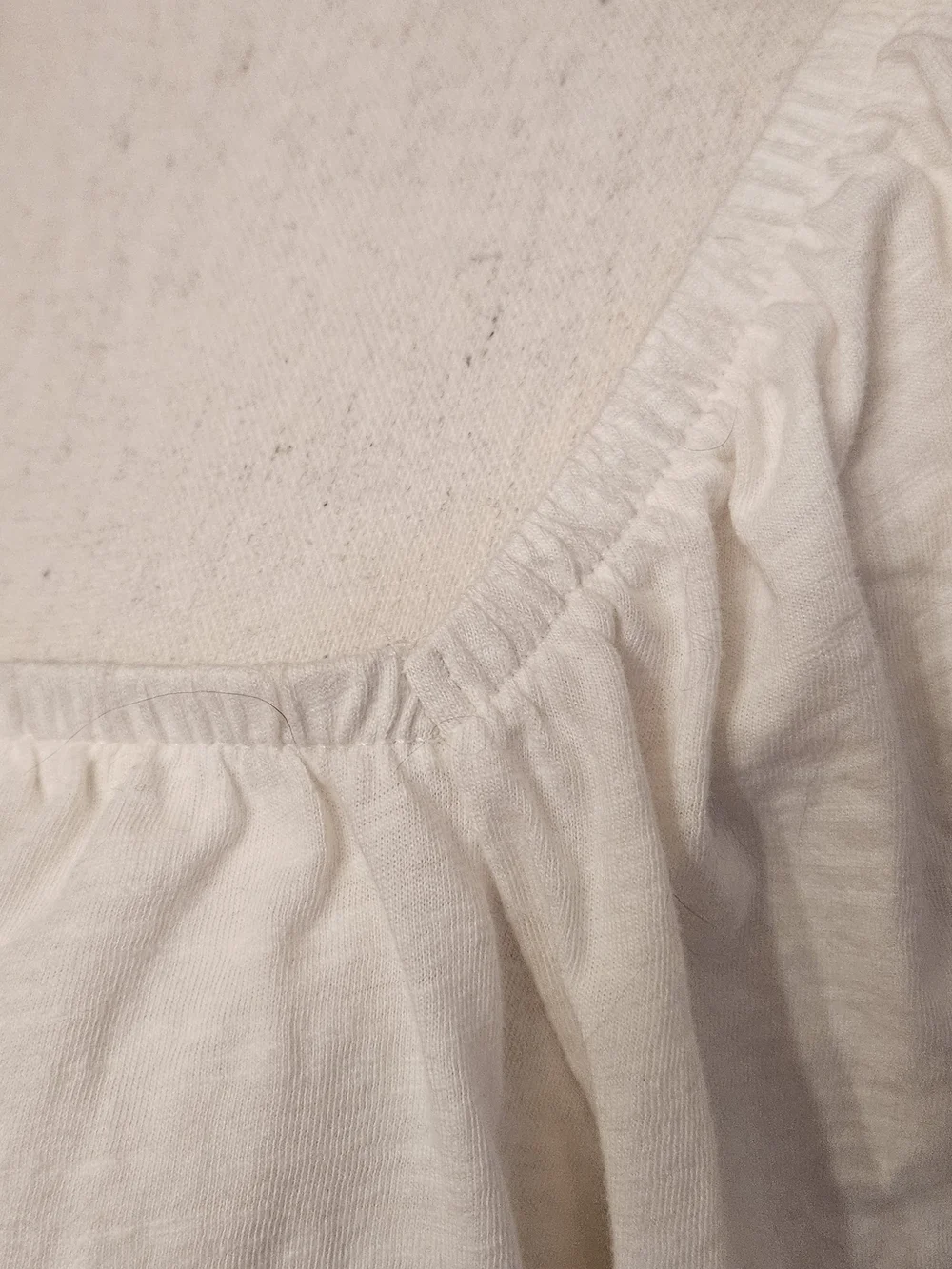 Old Navy White Square-Neck Puff Sleeve Top